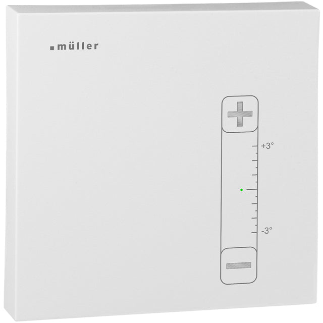 Raumthermostat, Binär/Analog, man. Temperaturverstellung, ws