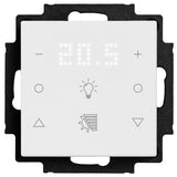 Tastsensor 2-fach, Raumthermostat mit Anzeige und Icons, ws