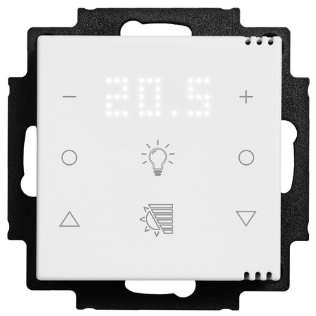 Tastsensor 2-fach, Raumklimasensor CO2 mit Anzeige, Icons,ws