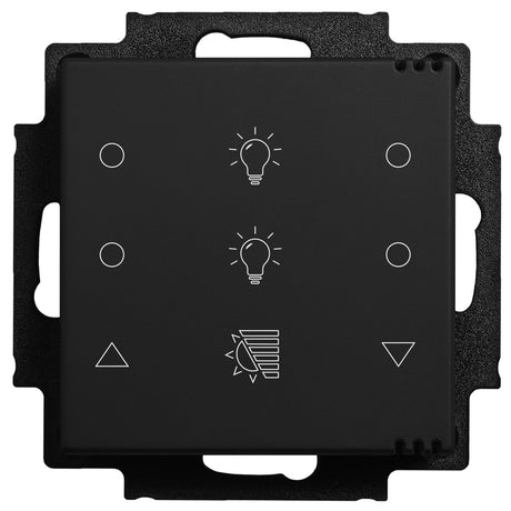 Tastsensor 3-fach, Raumklimasensor CO2-Sensor mit Icons,sw