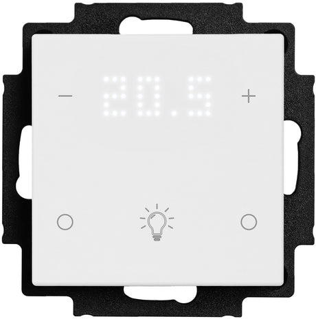 Tastsensor 1-fach, Raumthermostat mit Anzeige und Icons, ws