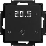 Tastsensor 1-fach, Raumthermostat mit Anzeige und Icons, sw