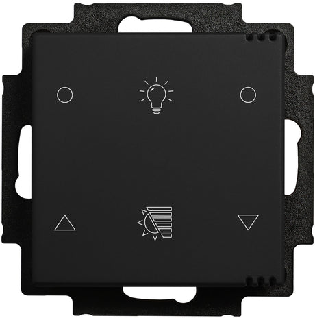 Tastsensor 2-fach, Raumklimasensor CO2-Sensor mit Icons,sw
