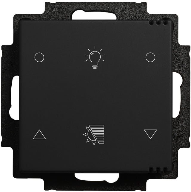 Tastsensor 2-fach, Raumklimasensor CO2-Sensor mit Icons,sw