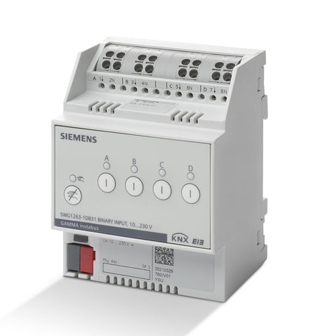 KNX Binäreingang, 4 Eingänge für AC/DC 10-230V