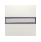 Taster 1-fach mit Status-LED, DELTA style, titanweiß