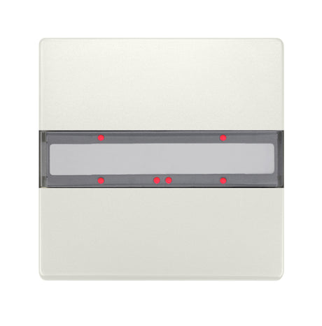 Taster 1-fach mit Status-LED, DELTA style, titanweiß