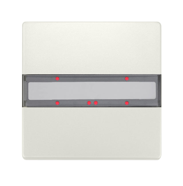 Taster 1-fach mit Status-LED, DELTA style, titanweiß