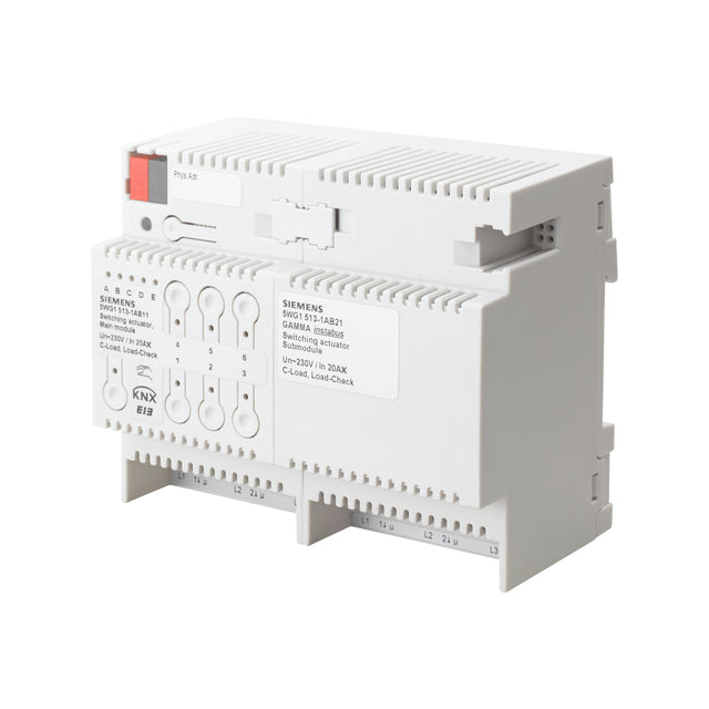 Schaltaktor Erweiterungsmodul, 3 x AC 230/400 V, 20 AX