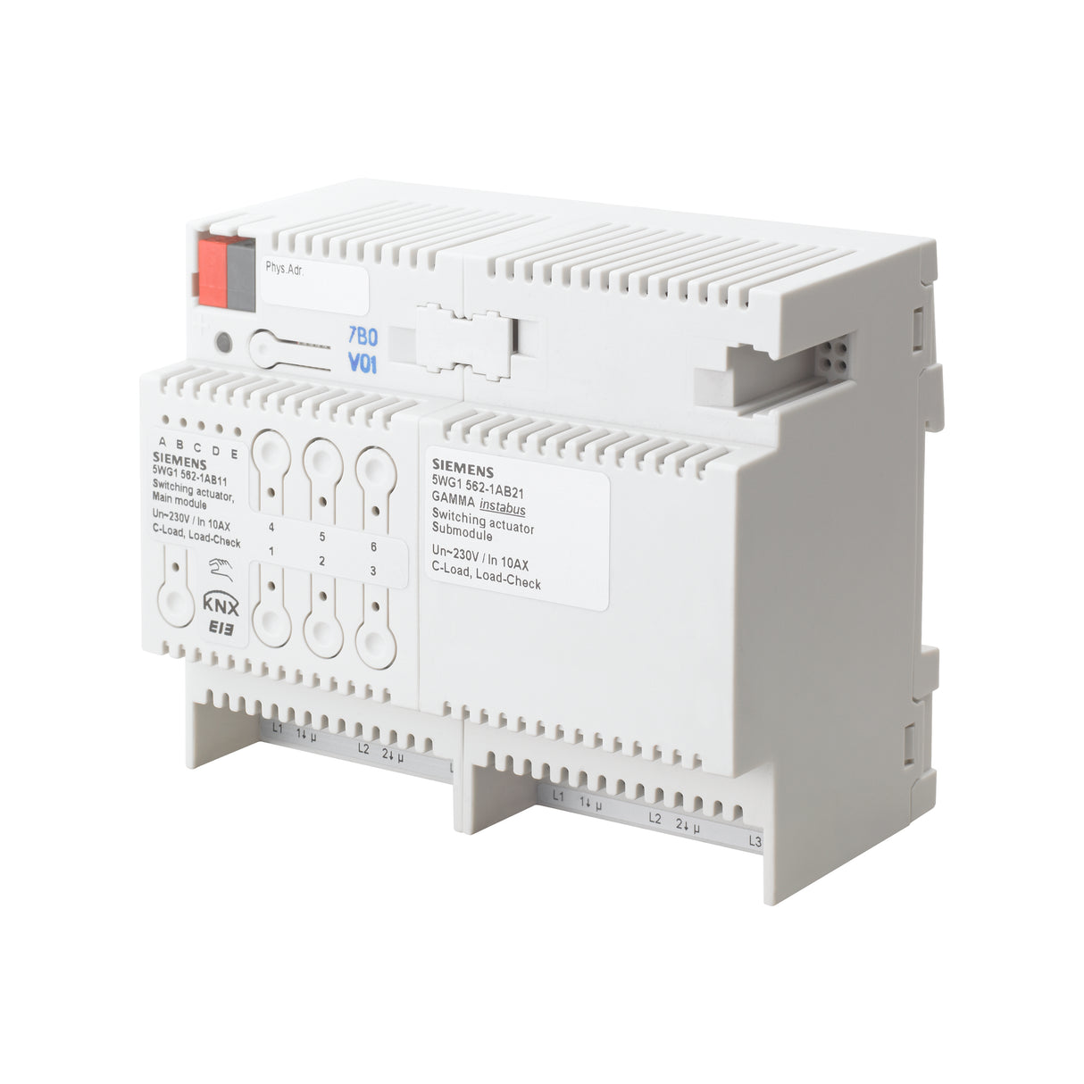 Schaltaktor Erweiterungsmodul, 3 x AC 230/400 V, 10 AX