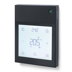 Raumbediengerät mit Display,Temperatur, Feuchtigkeit,schwarz