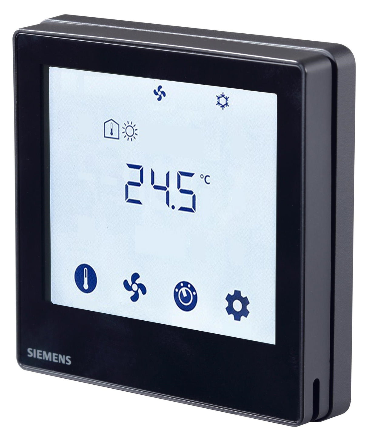 Raumthermostat mit Touchscreen, schwarz