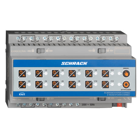 Foto: KNX Kombi-Schalt-/Jalousieaktor, 12/6-fach, 16A, 230V AC