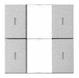 Foto: KNX Tastsensor 2-fach mit Status-LED, Silber