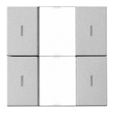 Foto: KNX Tastsensor 2-fach mit Status-LED, Silber