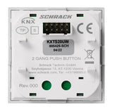 KNX Tastsensor 2-fach mit Status-LED, Weiß
