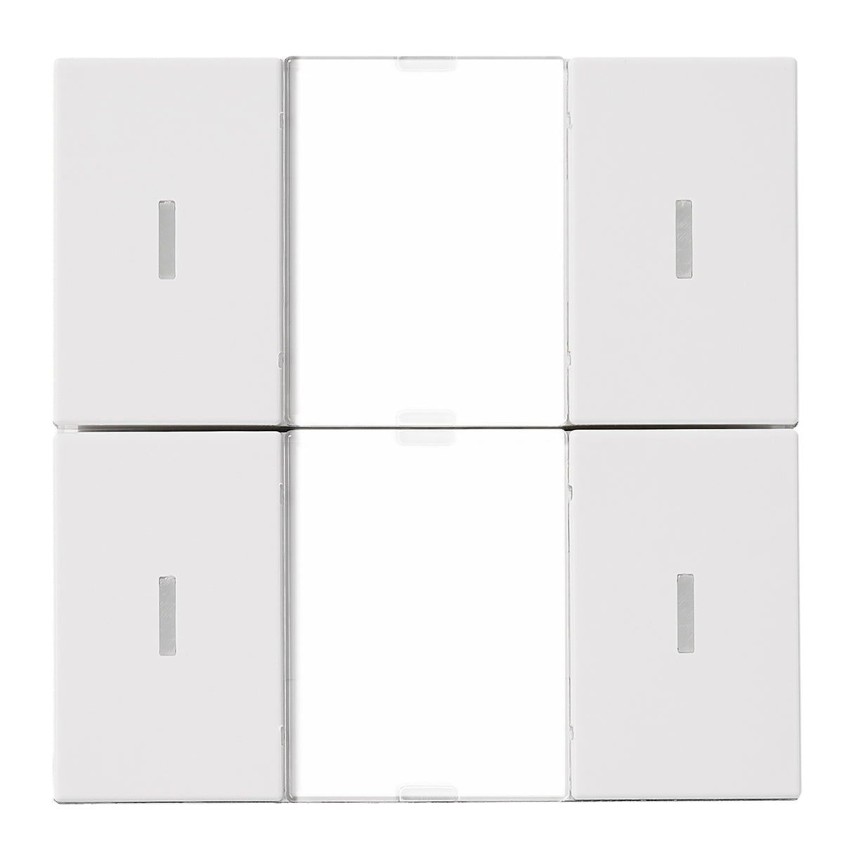 KNX Tastsensor 2-fach mit Status-LED, Weiß