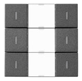 Foto: KNX Tastsensor 3-fach mit Status-LED, Anthrazit
