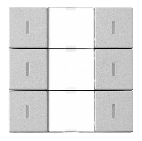 Foto: KNX Tastsensor 3-fach mit Status-LED, Silber