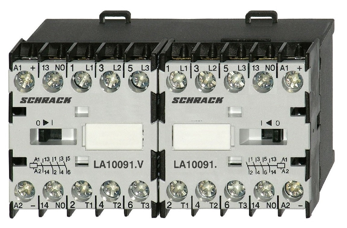 Mini-Wendeschütz 4kW 24VAC, mit Schließer