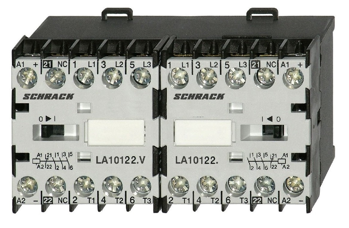 Mini-Wendeschütz 5,5kW 24VDC, mit Öffner