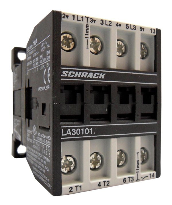 Leistungsschütz, 4kW, 10A AC3, 25A AC1, 3polig, 1S, 24VAC