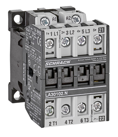 Leistungsschütz, 4kW, 10A AC3, 25A AC1, 3polig, 1Ö, 230VAC