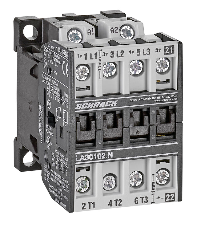 Leistungsschütz, 4kW, 10A AC3, 25A AC1, 3polig, 1Ö, 230VAC