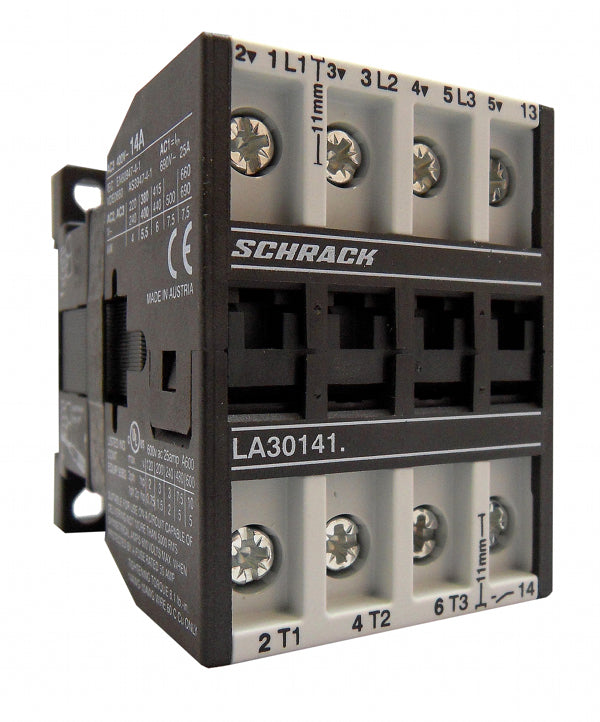 Leistungsschütz, 5,5kW, 14A AC3, 25A AC1, 3polig, 1S, 230VAC