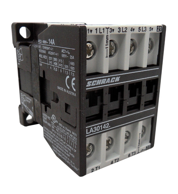 Leistungsschütz, 5,5kW, 14A AC3, 25A AC1, 3polig, 1Ö, 230VAC