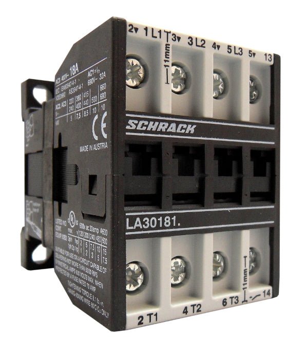 Leistungsschütz, 7,5kW, 18A AC3, 32A AC1, 3polig, 1S, 230VAC