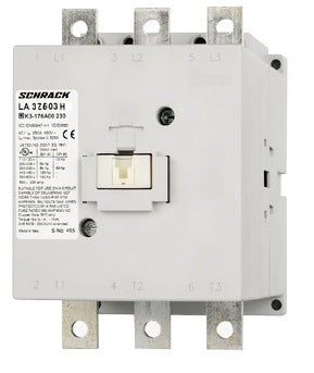 Leistungsschütz 132kW, 260A AC3, 450A AC1, 3polig, 230VAC/DC