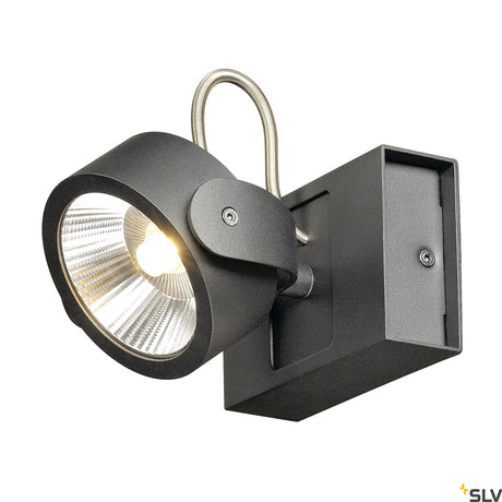 KALU LED 1 Wand- und Deckenleuchte, schwarz, 3000K, 60°