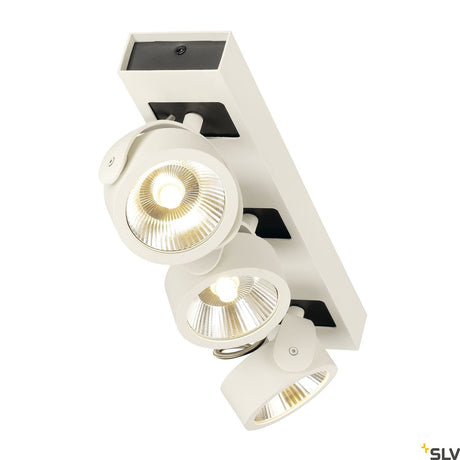 KALU LED 3 Wand- und Deckenleuchte, 3000K, 60° weiß