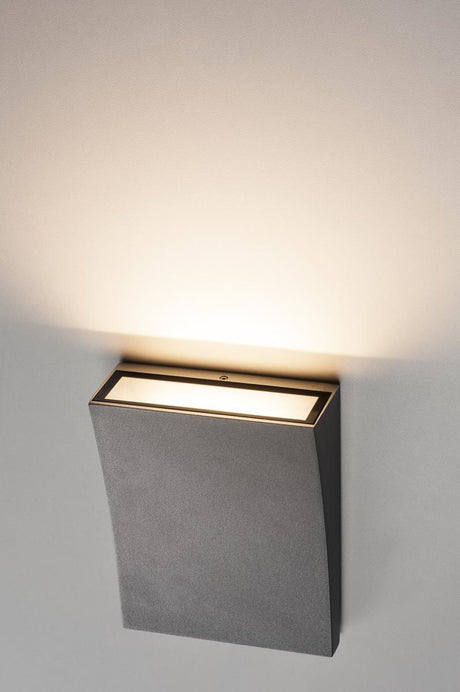 DELWA WIDE LED, 3000K, 100°, anthrazit, IP44