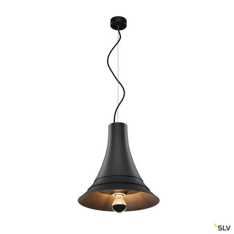BATO 35 PD, Indoor Pendelleuchte, schwarz, E27, max. 60W