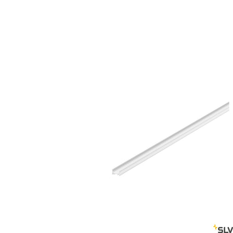 GRAZIA 10 LED Aufbauprofil, flach, gerillt, 2m, weiß