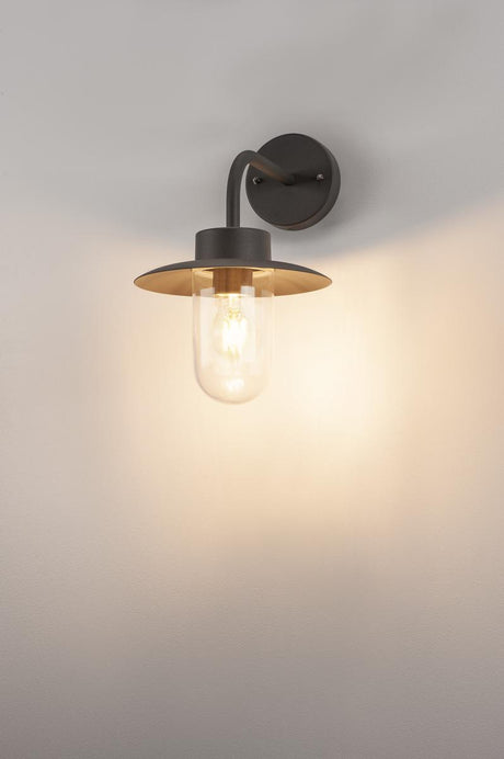 MOLAT E27 Outdoor Wandleuchte, anthrazit, max. 60W, IP44