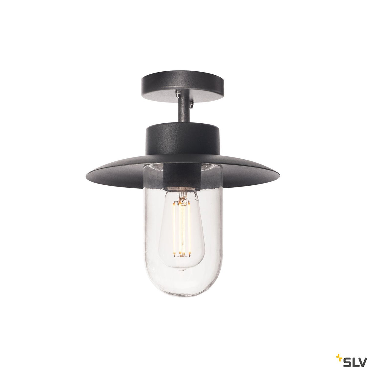 MOLAT E27 Outdoor Deckenleuchte, anthrazit, max. 60W, IP44