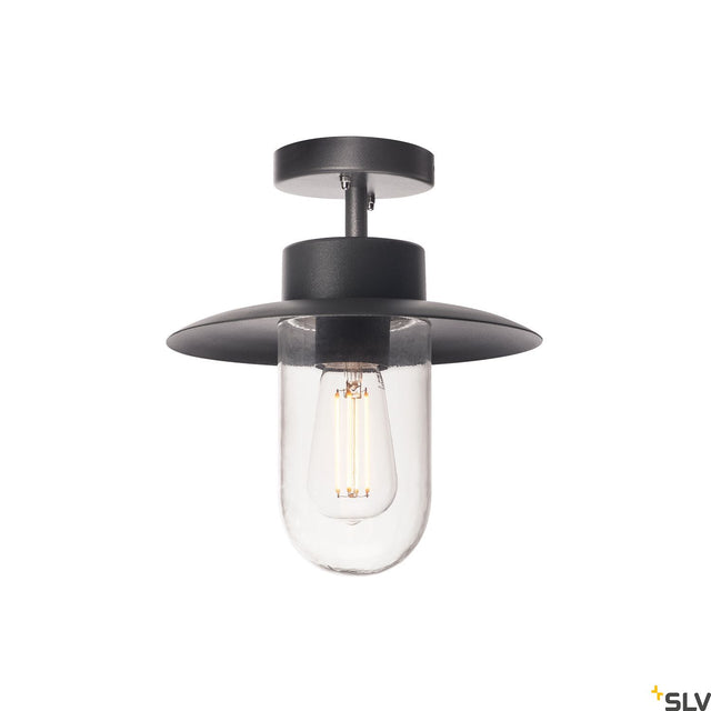 MOLAT E27 Outdoor Deckenleuchte, anthrazit, max. 60W, IP44