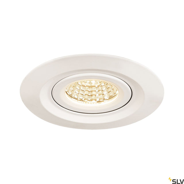 KINI LED Outdoor Deckeneinbauleuchte, 3000K, 60°, IP65 weiß