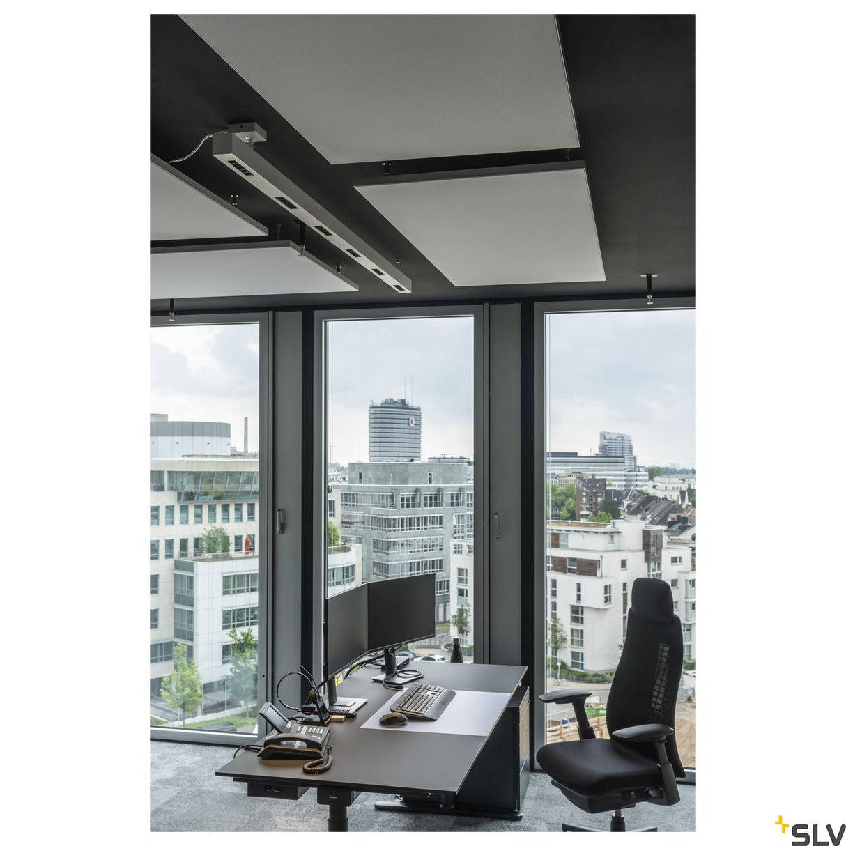 Q-LINE PD, LED Indoor Pendelleuchte, 2m, BAP, weiß, 3000K