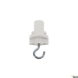 S-TRACK 3Phasen Adapter mit Haken für Schiene, weiß