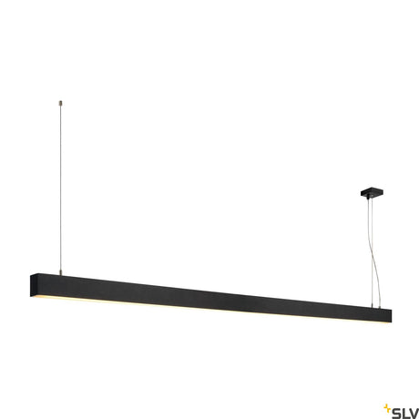 GLENOS Pendelleuchte, mattschwarz, 2m, 103W, 3000K