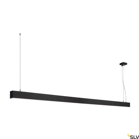 GLENOS Pendelleuchte, mattschwarz, 2m, 103W, 4000K