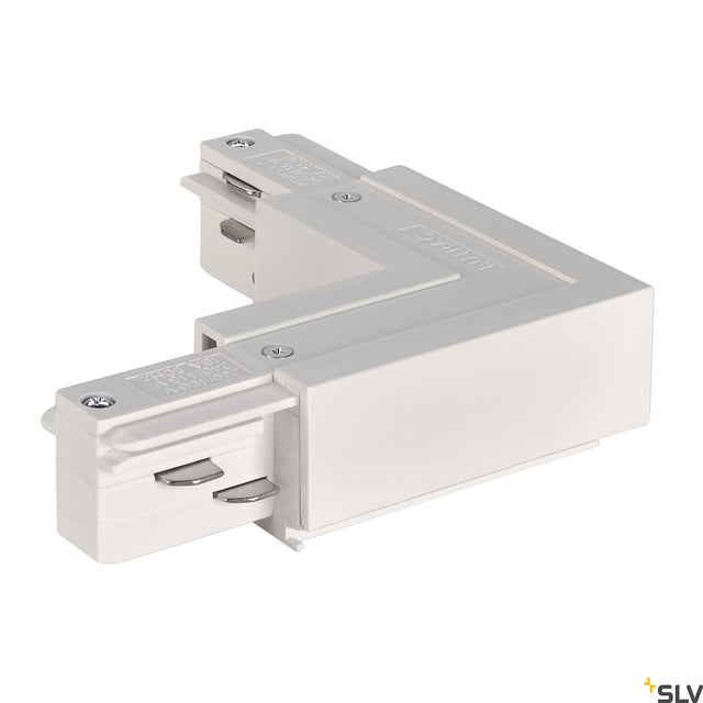 EUTRAC Eckverbinder Schutzleiter innen, weiß, RAL 9016