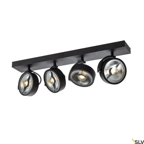 KALU CW, Indoor Leuchte, quad, QPAR111, schwarz, 4x75W