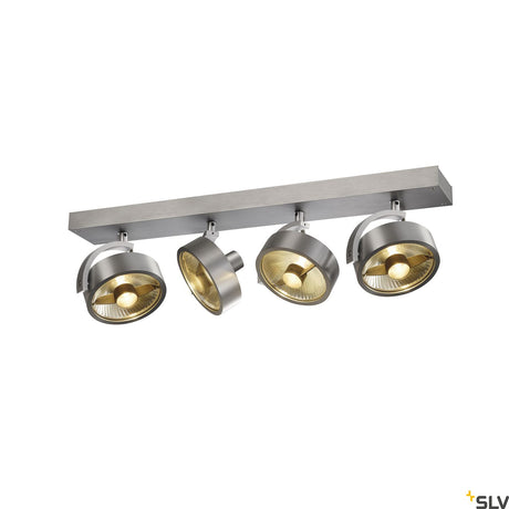 KALU CW, Indoor Leuchte, quad, QPAR111 alu gebürstet 4x75W