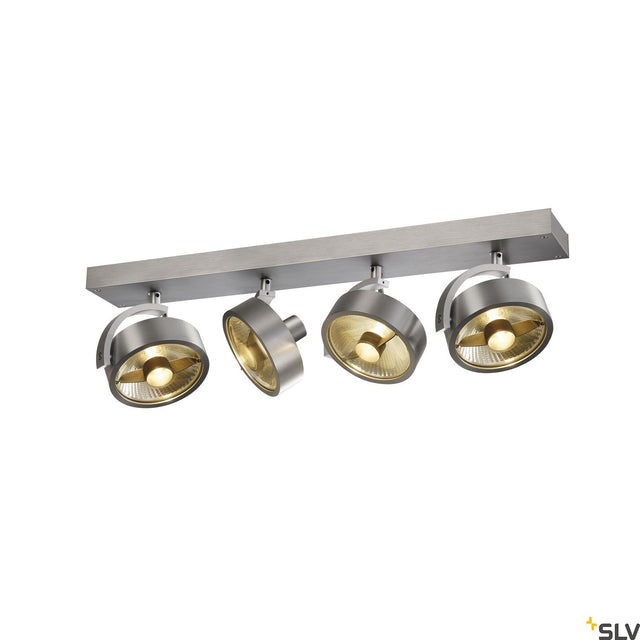 KALU CW, Indoor Leuchte, quad, QPAR111 alu gebürstet 4x75W