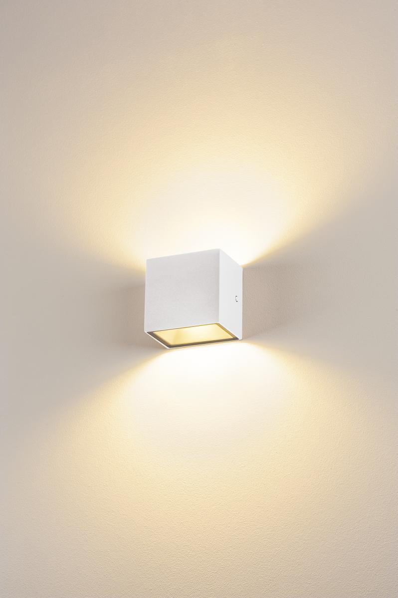 SITRA CUBE WL, LED Outdoor Leuchte, weiß, IP65, 3000K, 10W